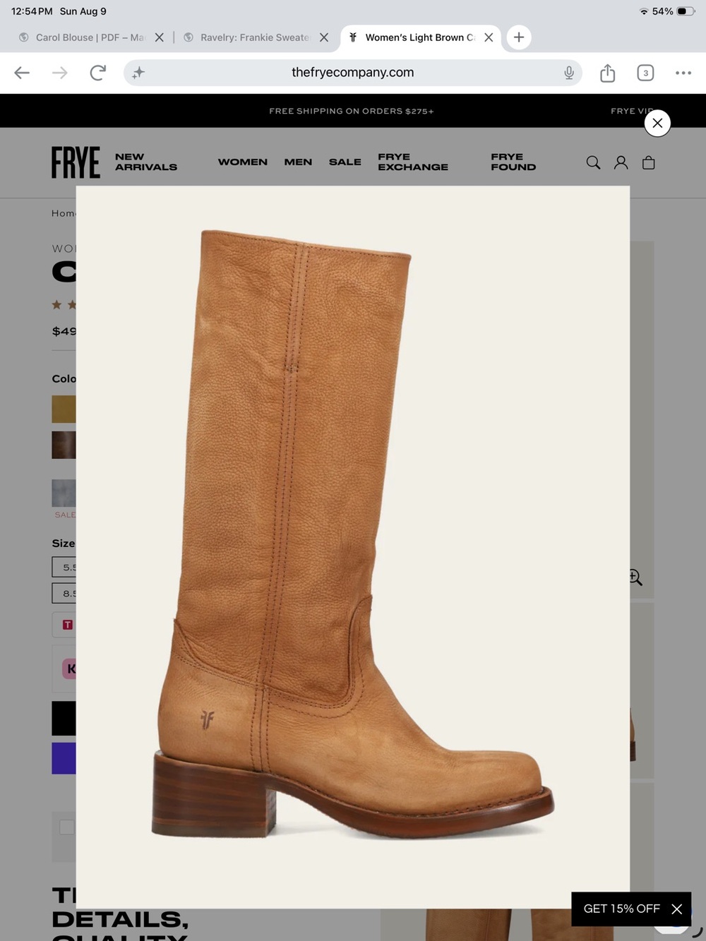 NWOT Frye Campus boot 6.5 - Picture 6 of 6